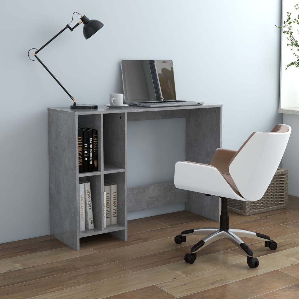 Notebook Desk Concrete Grey 102.5x35x75 cm Engineered Wood